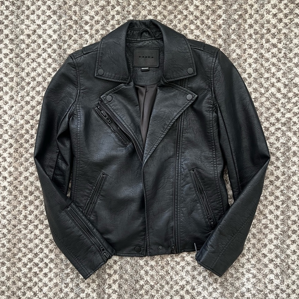 BLANK NYC Vegan Leather Moto Jacket